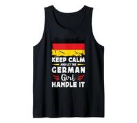 Let The German Girl Handle it Germany Flag Camiseta sin Mangas