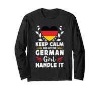 Let The German Girl Handle it Germany Flag Manga Larga