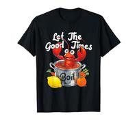 Let The-Good Times Boil Funny Crawfish Hervir Mardi Gras Cajun Camiseta