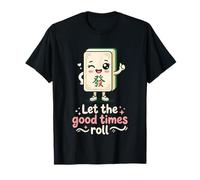 Let The Good Times Roll Mahjong Player Tile Game Estrategia Camiseta