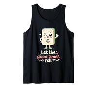 Let The Good Times Roll Mahjong Player Tile Game Estrategia Camiseta sin Mangas