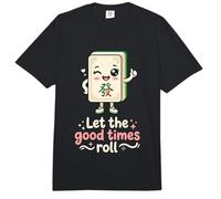 Let The Good Times Roll Mahjong Player Tile Game Estrategia Comfort Colors Adult Heavyweight T-Shirt