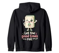 Let The Good Times Roll Mahjong Player Tile Game Estrategia Sudadera con Capucha