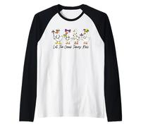 Let The Good Times Roll Mardi Gras Goose Parade Arte Divertido Camiseta Manga Raglan