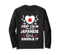 Let The Japanese Girl Handle it Japan Flag Manga Larga