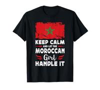 Let The Moroccan Girl Handle it Morocco Flag Camiseta