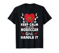 Let The Moroccan Girl Handle it Morocco Flag Camiseta