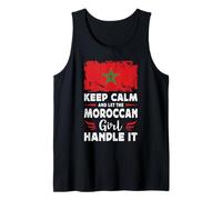 Let The Moroccan Girl Handle it Morocco Flag Camiseta sin Mangas
