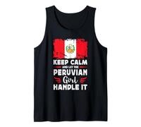 Let The Peruvian Girl Handle it Peru Flag Camiseta sin Mangas