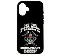 Let The Pirate Shenanigans Begin Disfraz para Hombres, Mujeres, niños Carcasa para iPhone 16