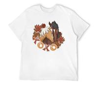 Let The Shenanigans Begin - Camisetas gráficas para hombre, vintage, suave, de algodón hilado en anillo, camisetas novedosas, estilo casual, White-horse Valentine-1, L