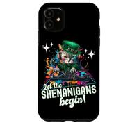 Let The Shenanigans Begin! DJ Cat Music St Patrick’s Humor Carcasa para iPhone 11