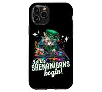 Let The Shenanigans Begin! DJ Cat Music St Patrick’s Humor Carcasa para iPhone 11 Pro