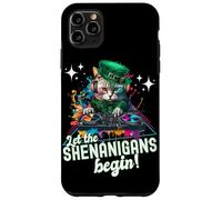Let The Shenanigans Begin! DJ Cat Music St Patrick’s Humor Carcasa para iPhone 11 Pro MAX