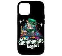 Let The Shenanigans Begin! DJ Cat Music St Patrick’s Humor Carcasa para iPhone 12/12 Pro