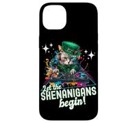 Let The Shenanigans Begin! DJ Cat Music St Patrick’s Humor Carcasa para iPhone 14 Plus