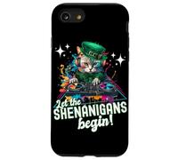 Let The Shenanigans Begin! DJ Cat Music St Patrick’s Humor Carcasa para iPhone SE (2020) / 7/8