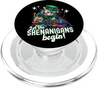 Let The Shenanigans Begin! DJ Cat Music St Patrick’s Humor PopSockets PopGrip para MagSafe