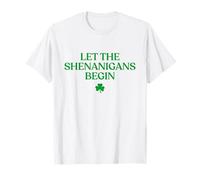 Let The Shenanigans Begin Shirt Funny St Patricks Day Irish Camiseta