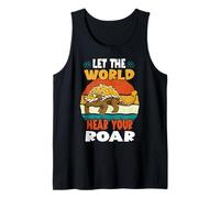 Let The World Hear Your Roar Ankylosaurus Dinsosaur Lovers Camiseta sin Mangas