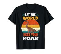 Let The World Hear Your Roar Brachiosaurus Dinsosaur Lovers Camiseta