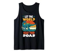 Let The World Hear Your Roar Fukuisaurus Dinsosaur Lovers Camiseta sin Mangas