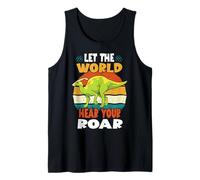 Let The World Hear Your Roar Parasaurolopus Dinsosaur Lovers Camiseta sin Mangas