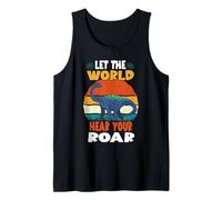 Let The World Hear Your Roar Quaesitosaurus Dinsosaur Lovers Camiseta sin Mangas