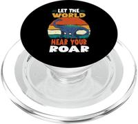 Let The World Hear Your Roar Quaesitosaurus Dinsosaur Lovers PopSockets PopGrip para MagSafe