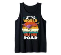 Let The World Hear Your Roar Urbacodon Dinsosaur Lovers Camiseta sin Mangas