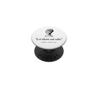 Let Them Eat Cake Marie Antionette Negro Print PopSockets PopGrip Adhesivo