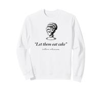 Let Them Eat Cake Marie Antionette Negro Print Sudadera