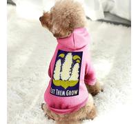 Let Them Grow-Sudadera con Capucha para Perro, Ropa cálida para Perros pequeños, Abrigo para Chihuahua, Ropa para Cachorro y Gato, 2XL