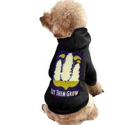 Let Them Grow Sudadera con Capucha para Perros de Invierno, Ropa cálida para Perros pequeños, Abrigo para Chihuahua, Ropa para Cachorros y Gatos, Custume S
