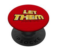 Let Them Mental Health Self Love Affirmation Quote PopSockets PopGrip Adhesivo