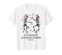 Let Them Praise His Name with Dancing Christmas Psalm 149:3 Camiseta