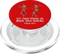 Let Them Praise His Name with Dancing Christmas Psalm 149:3 PopSockets PopGrip para MagSafe