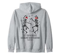 Let Them Praise His Name with Dancing Christmas Psalm 149:3 Sudadera con Capucha