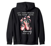 Let Them Praise His Name with Dancing Religious Psalm 149:3 Sudadera con Capucha