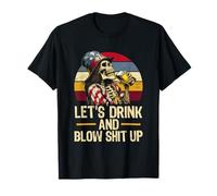 Let us Drink and Blow Shit-Up - Funny USA America 4 de julio Camiseta