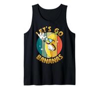 Let Us Go Banana Peace Banana Vintage Funny Banana Camiseta sin Mangas