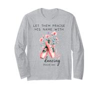 Let Us Praise His Name with Dancing Religious Psalm 149:3 Manga Larga