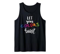 Let Your Colors Burst Gay Pride Month Camiseta sin Mangas