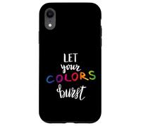 Let Your Colors Burst Gay Pride Month Carcasa para iPhone XR