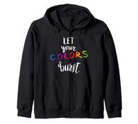 Let Your Colors Burst Gay Pride Month Sudadera con Capucha