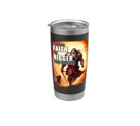 Let Your Faith Be Bigger Than Your Fear - David Goliath Epic Vaso térmico de acero inoxidable de doble pared