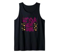 Let Your Light Shine Graffiti Art with Yellow Stars Camiseta sin Mangas