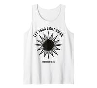 Let Your Light Shine Matthew Christian Faith Bible Versículo Camiseta sin Mangas