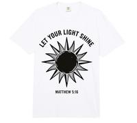 Let Your Light Shine Matthew Christian Faith Bible Versículo Comfort Colors Adult Heavyweight T-Shirt