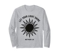 Let Your Light Shine Matthew Christian Faith Bible Versículo Manga Larga